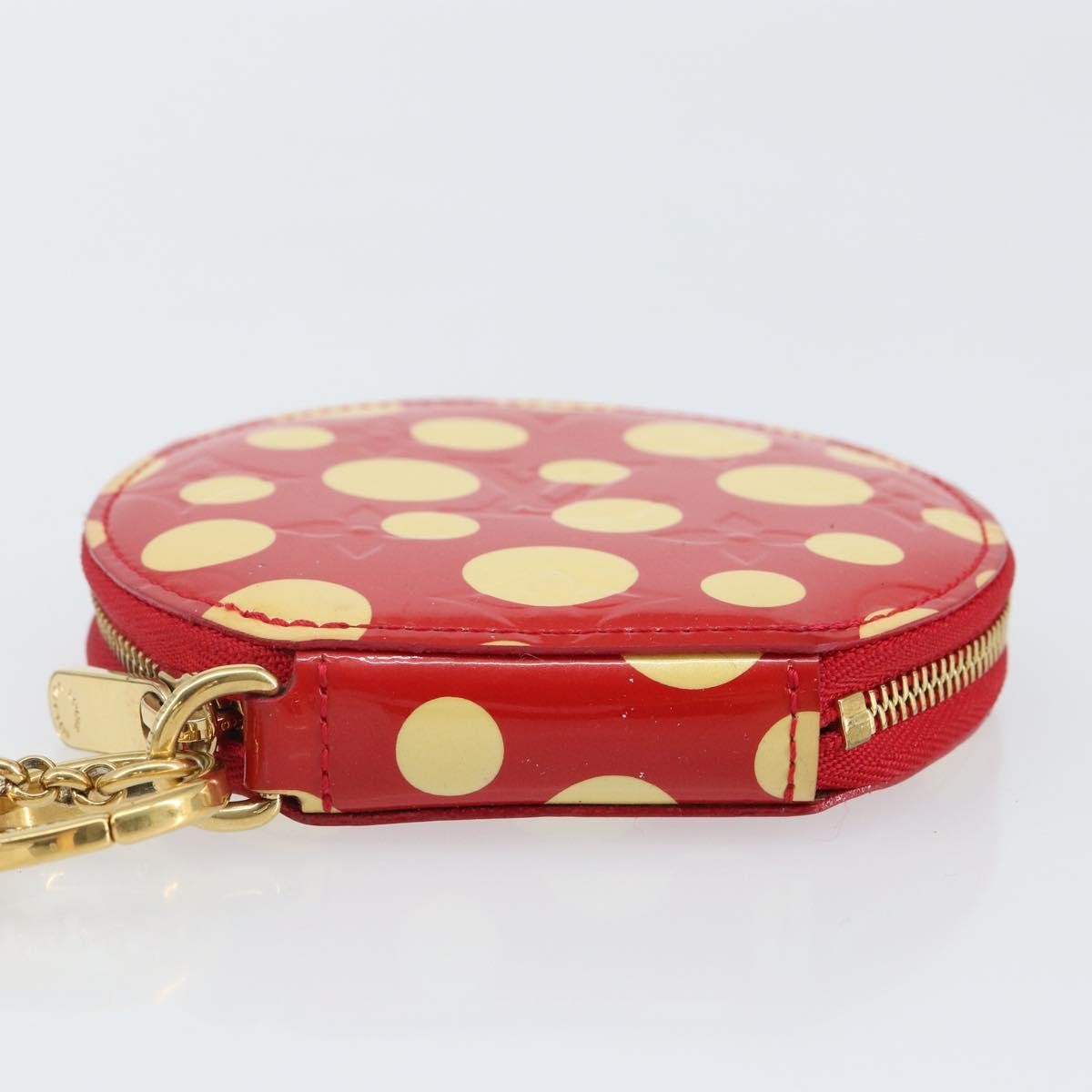 Louis Vuitton Boite Chapeau Coin Purse Patent Leather Red Patent_Leather Wallets Accessory