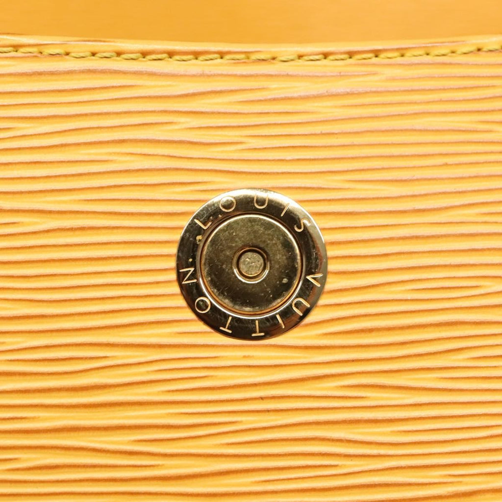 Louis Vuitton Buci Handbag Epi Leather Yellow Leather Shoulder Bag
