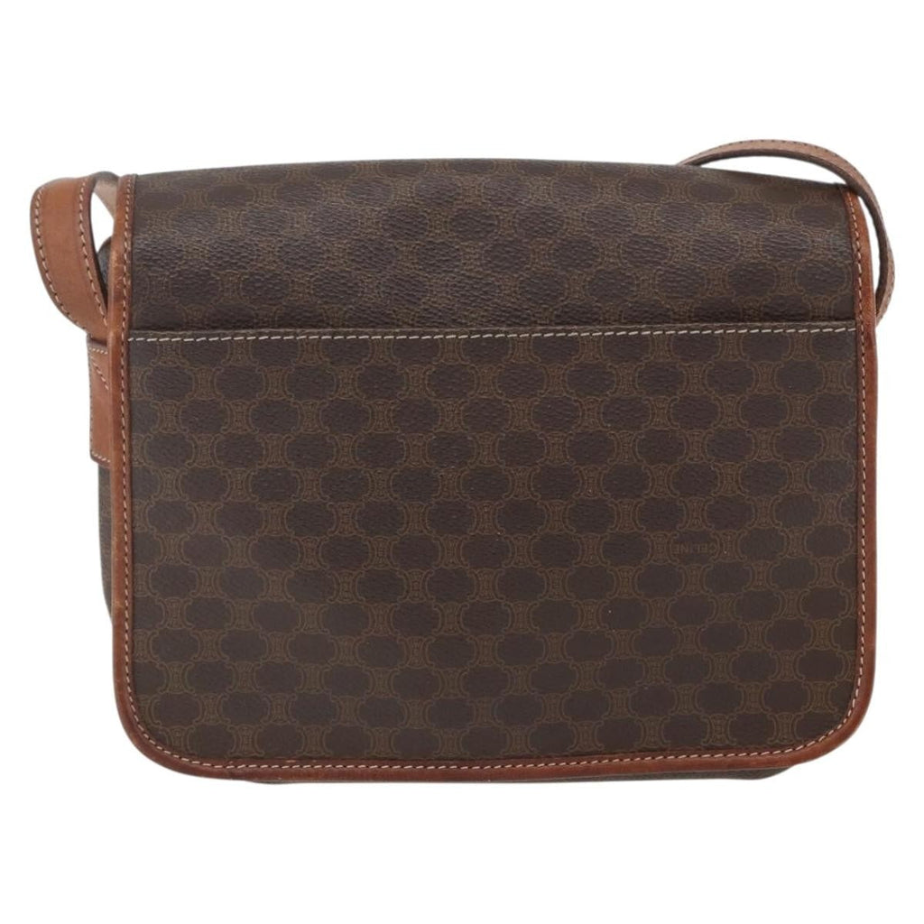 Celine Macadam Shoulder Bag Pvc Leather Brown Pvc Shoulder Bag Bag
