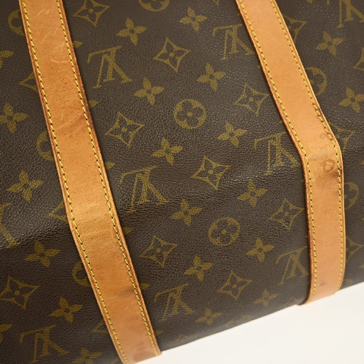 Louis Vuitton Keepall Bag Monogram Canvas Brown Canvas Travel Bag