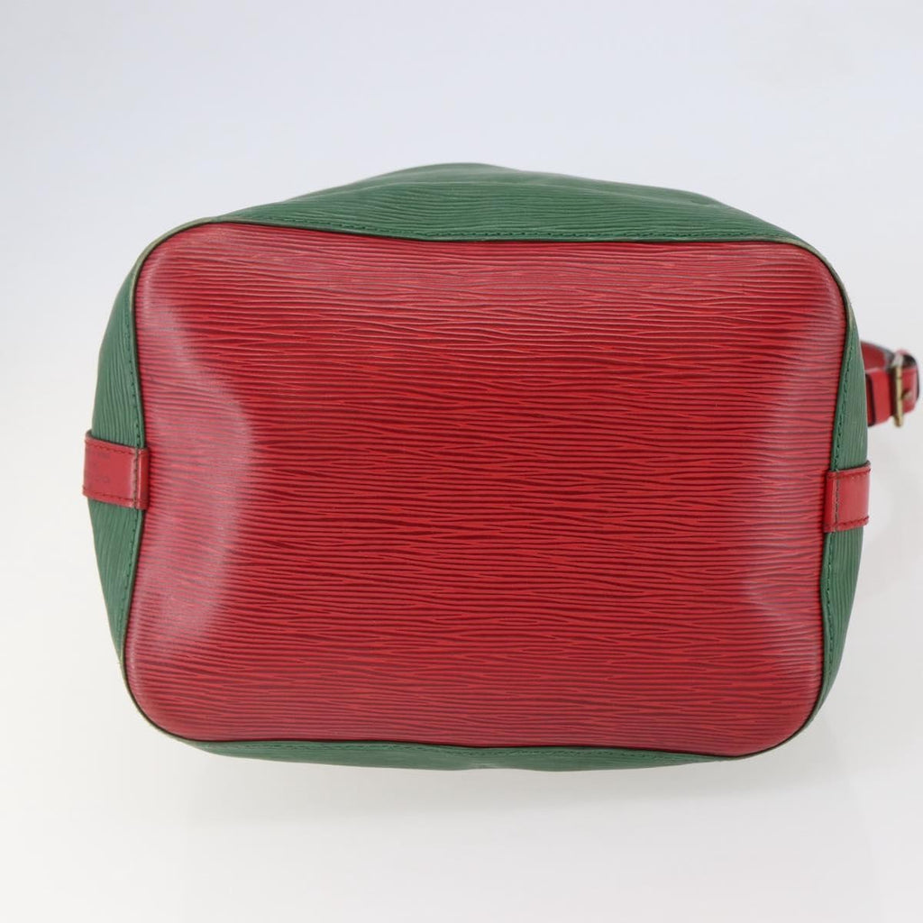Louis Vuitton Bicolor Petit Noe Handbag Epi Leather Green Leather Bag