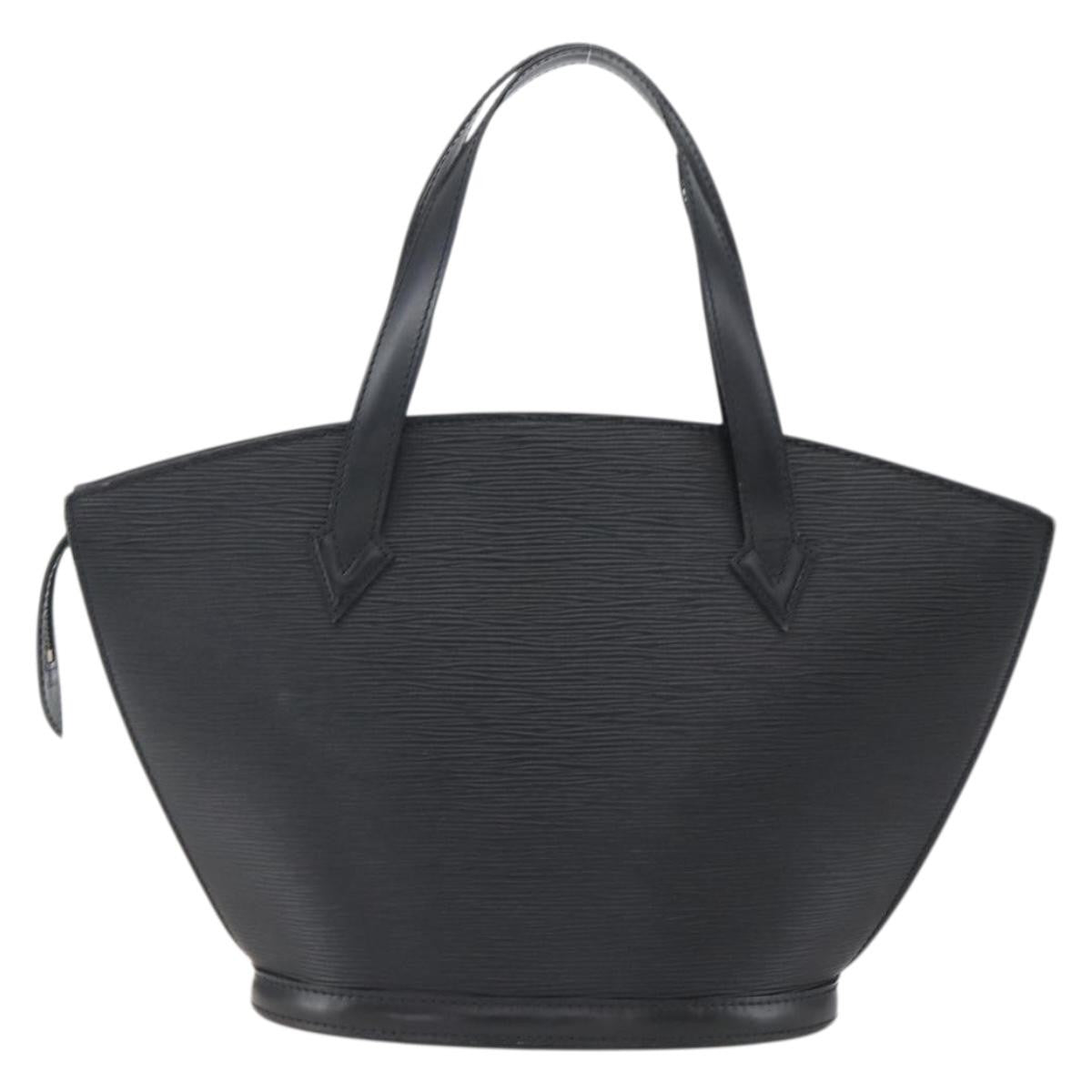 Louis Vuitton Saint Jacques Handbag Epi Leather Black Leather Handbag