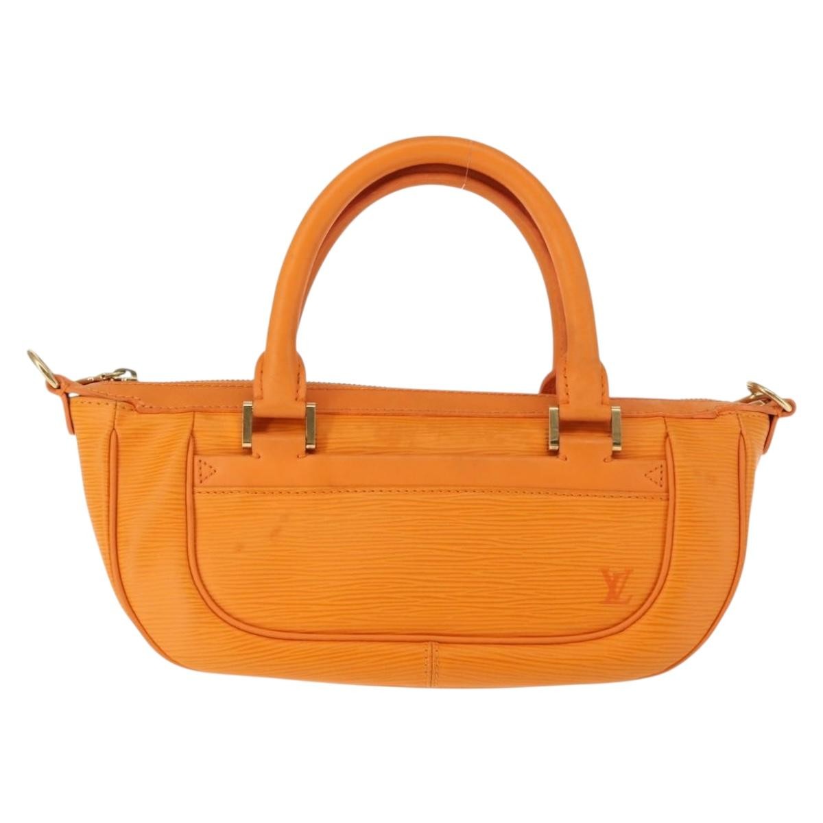 Louis Vuitton Danura Handbag Epi Orange Leather Handbag