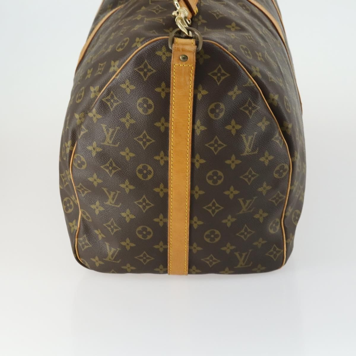 Louis Vuitton Keepall Bandouliere Bag Monogram Canvas Brown Canvas Travel Bag