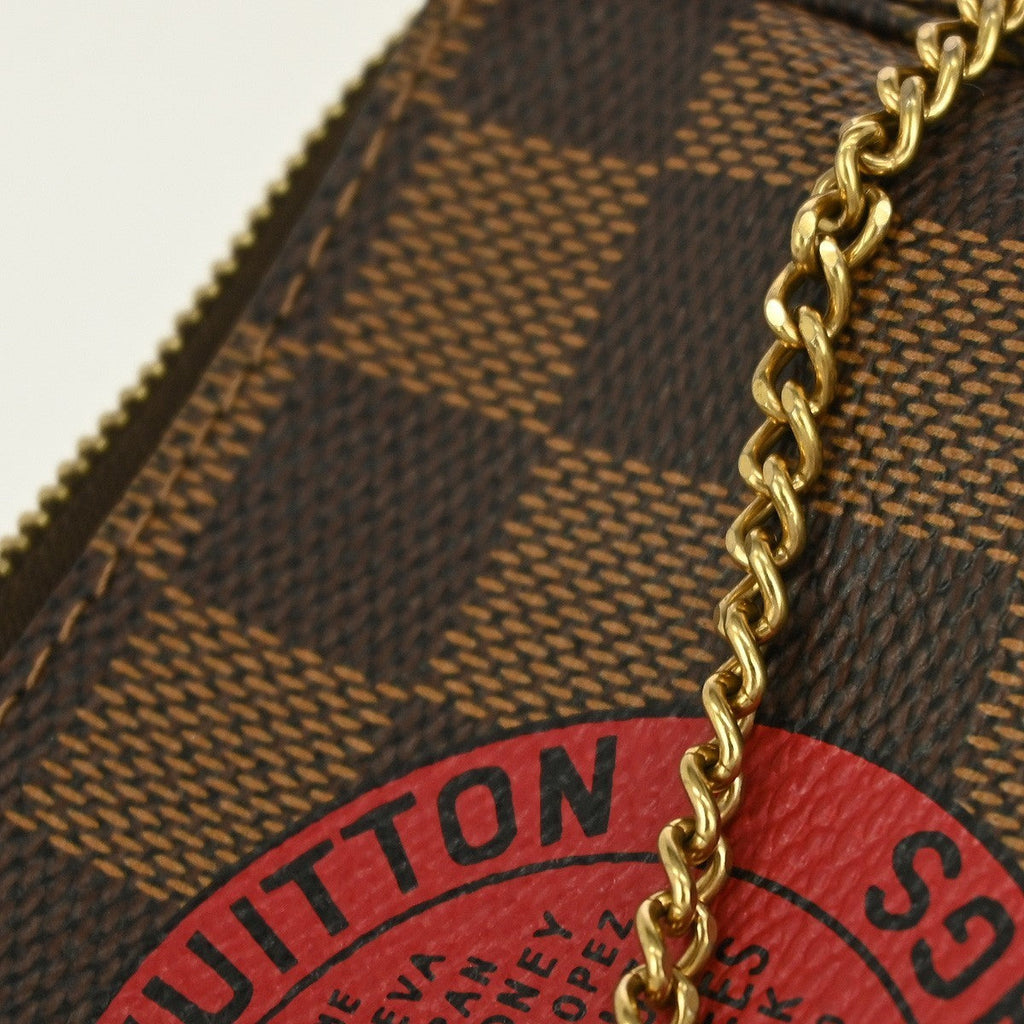 Louis Vuitton Pochette Accessoires Limited Edition Monogram Trunk Brown Canvas Clutche & Pouche Bag