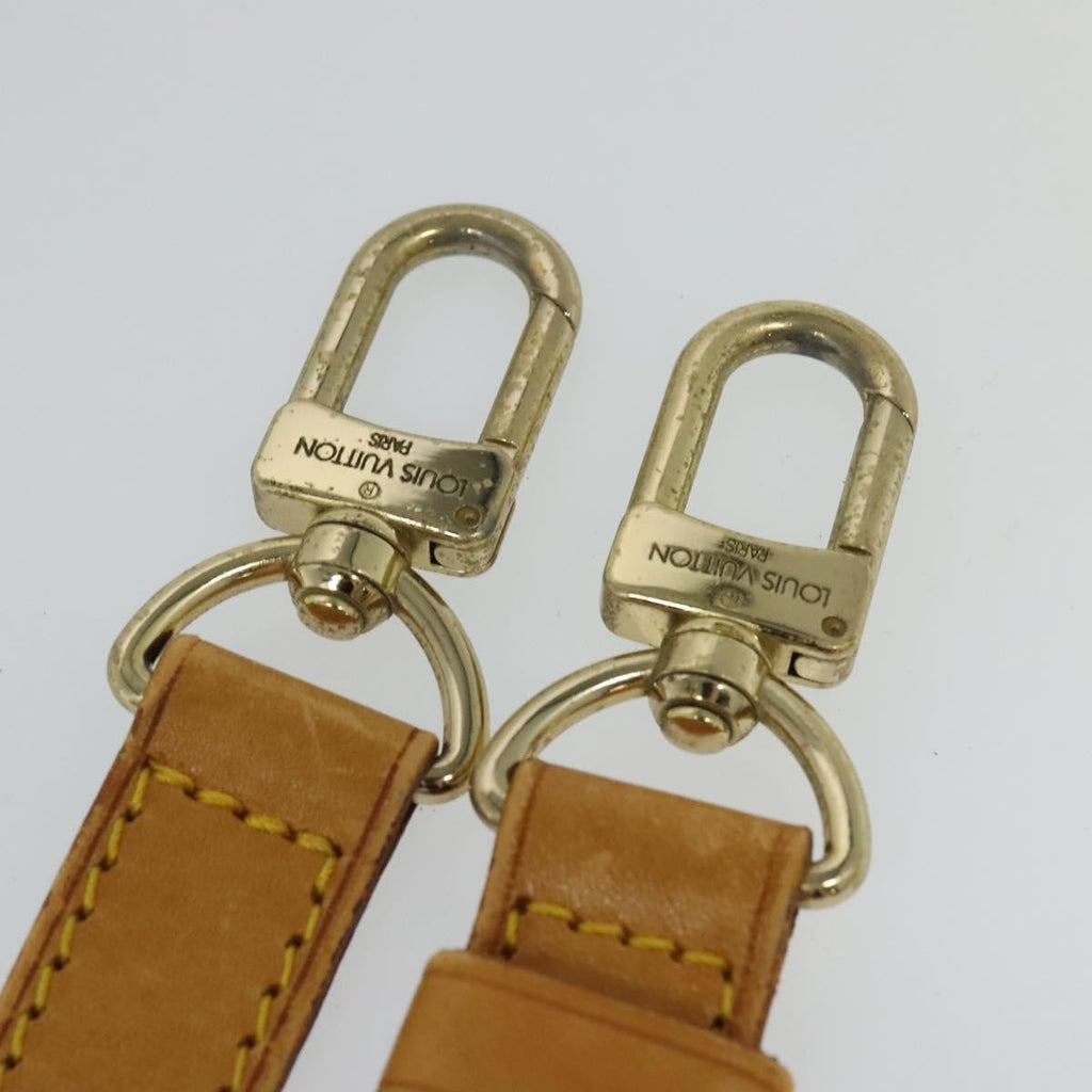 Louis Vuitton Adjustable Shoulder Strap Vachetta Leather Beige Leather Straps Accessory