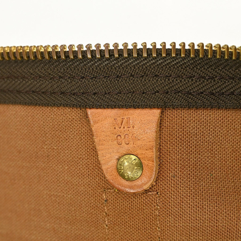 Louis Vuitton Keepall Bandouliere Bag Monogram Canvas Brown Canvas Travel Bag