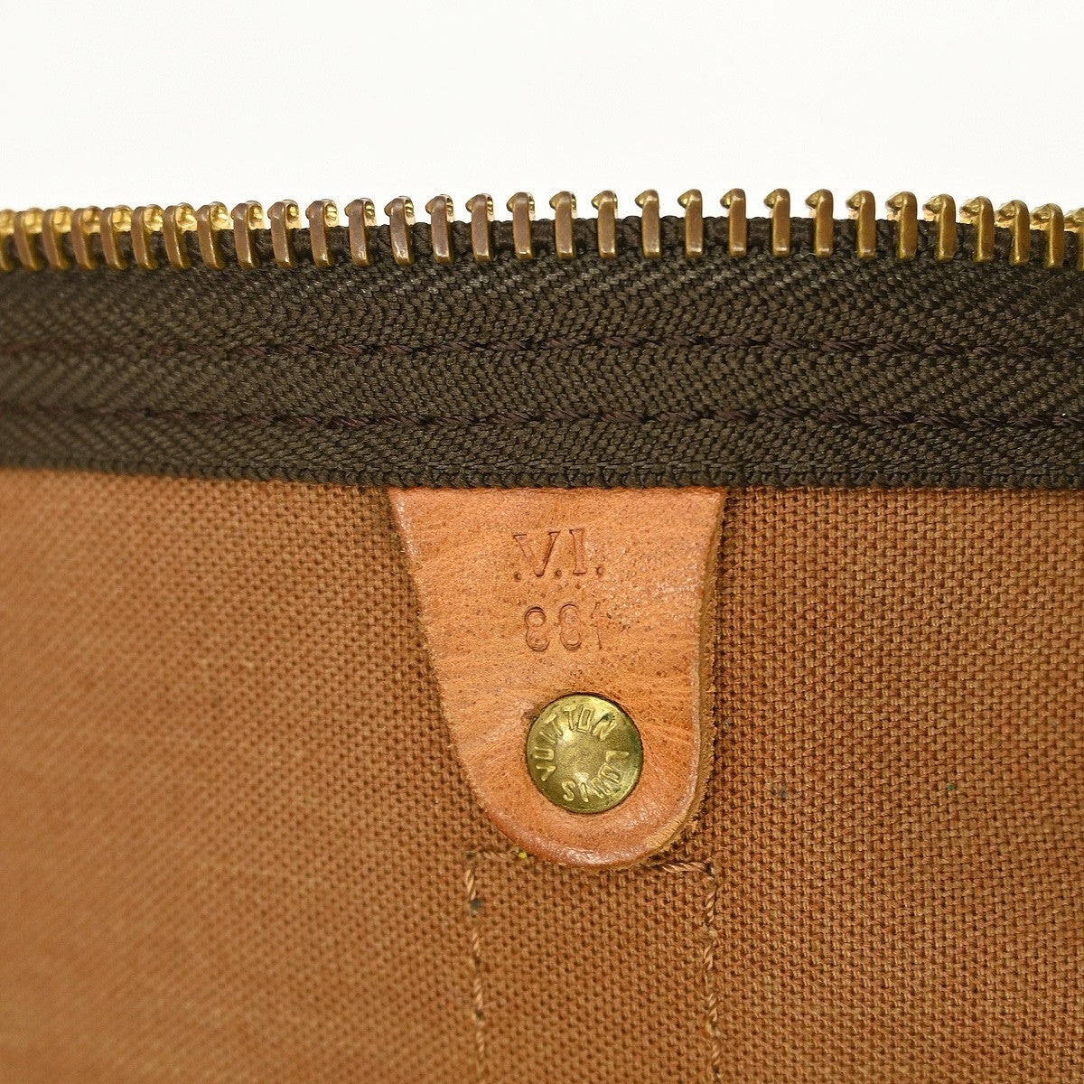 Louis Vuitton Keepall Bandouliere Bag Monogram Canvas Brown Canvas Travel Bag