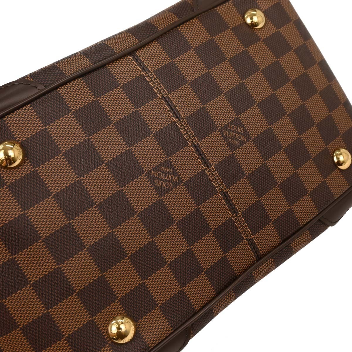 Louis Vuitton Verona Handbag Damier Brown Canvas Handbag