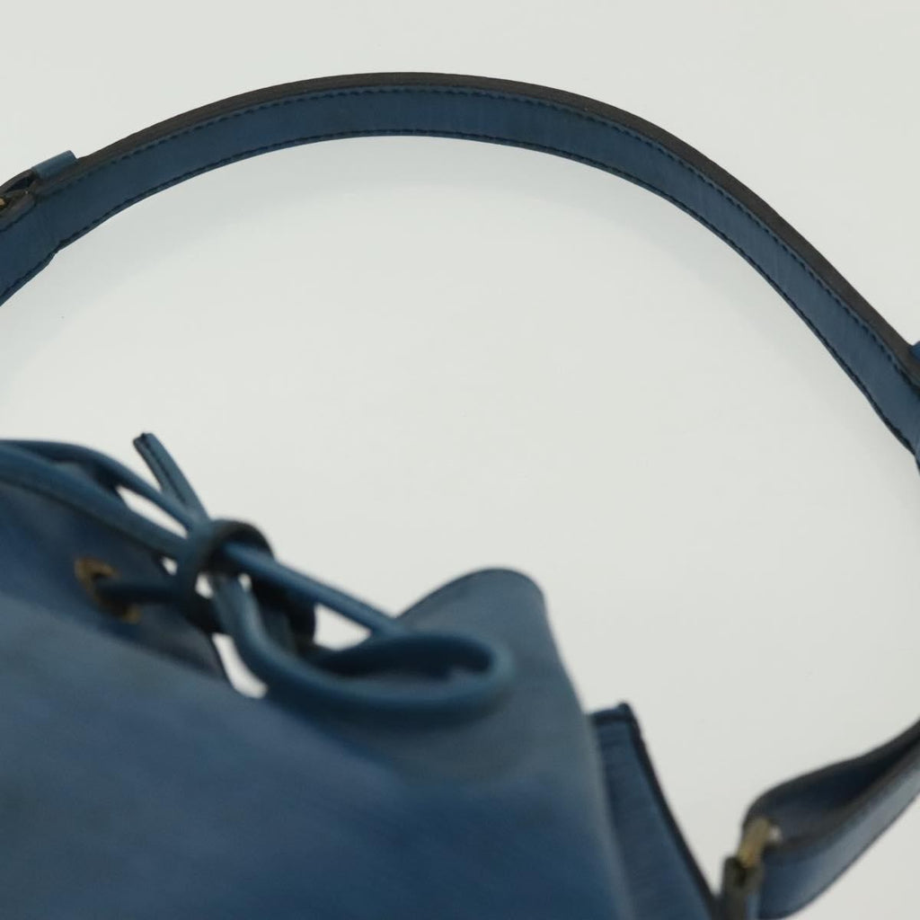 Louis Vuitton Petit Noe Handbag Epi Leather Blue Leather Bag
