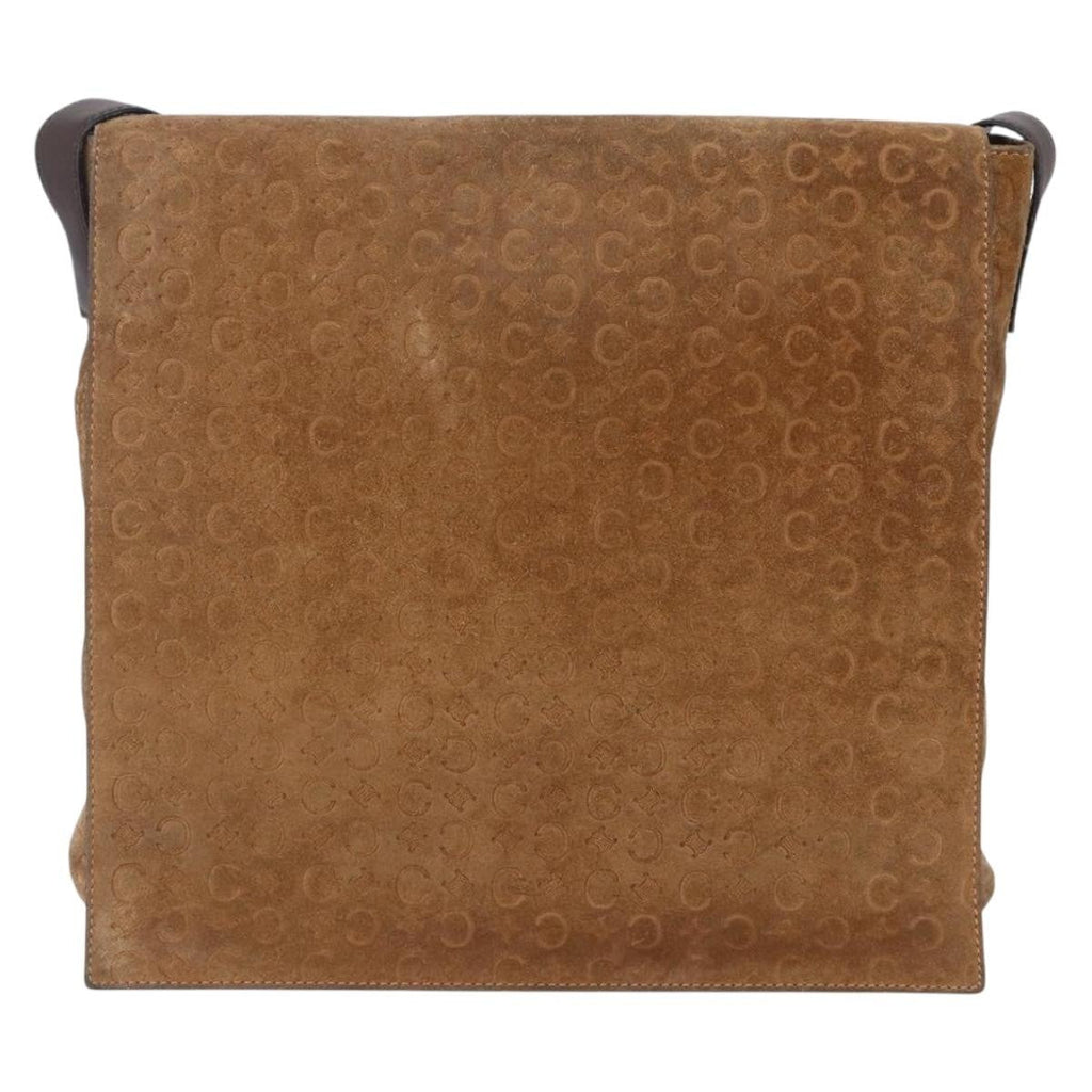 Celine C Macadam Shoulder Bag Suede Beige Suede Shoulder Bag Bag