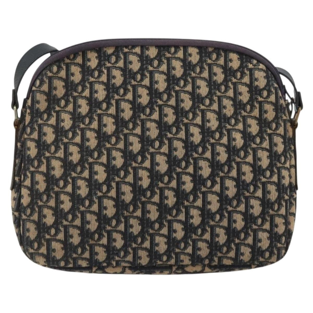 Christian Dior Trotter Shoulder Bag Canvas Navy Canvas Shoulder Bag Bag (Pre-Owned)