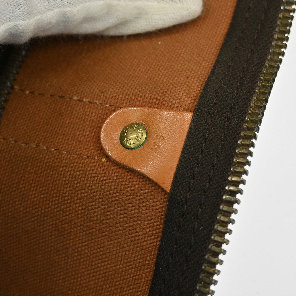 Louis Vuitton Keepall Bag Monogram Canvas Brown Canvas Travel Bag