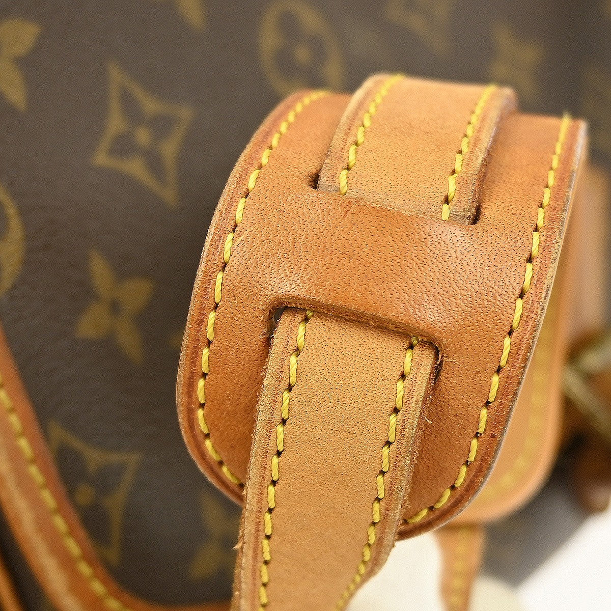 Louis Vuitton Sologne Handbag Monogram Canvas Brown Canvas Shoulder Bag