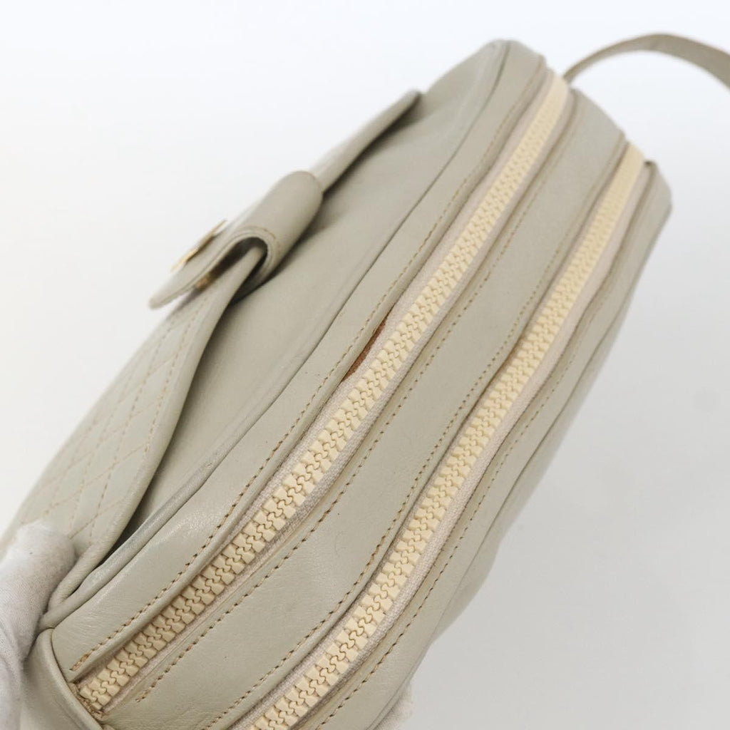 Celine Vintage Shoulder Bag Leather White Leather Shoulder Bag Bag