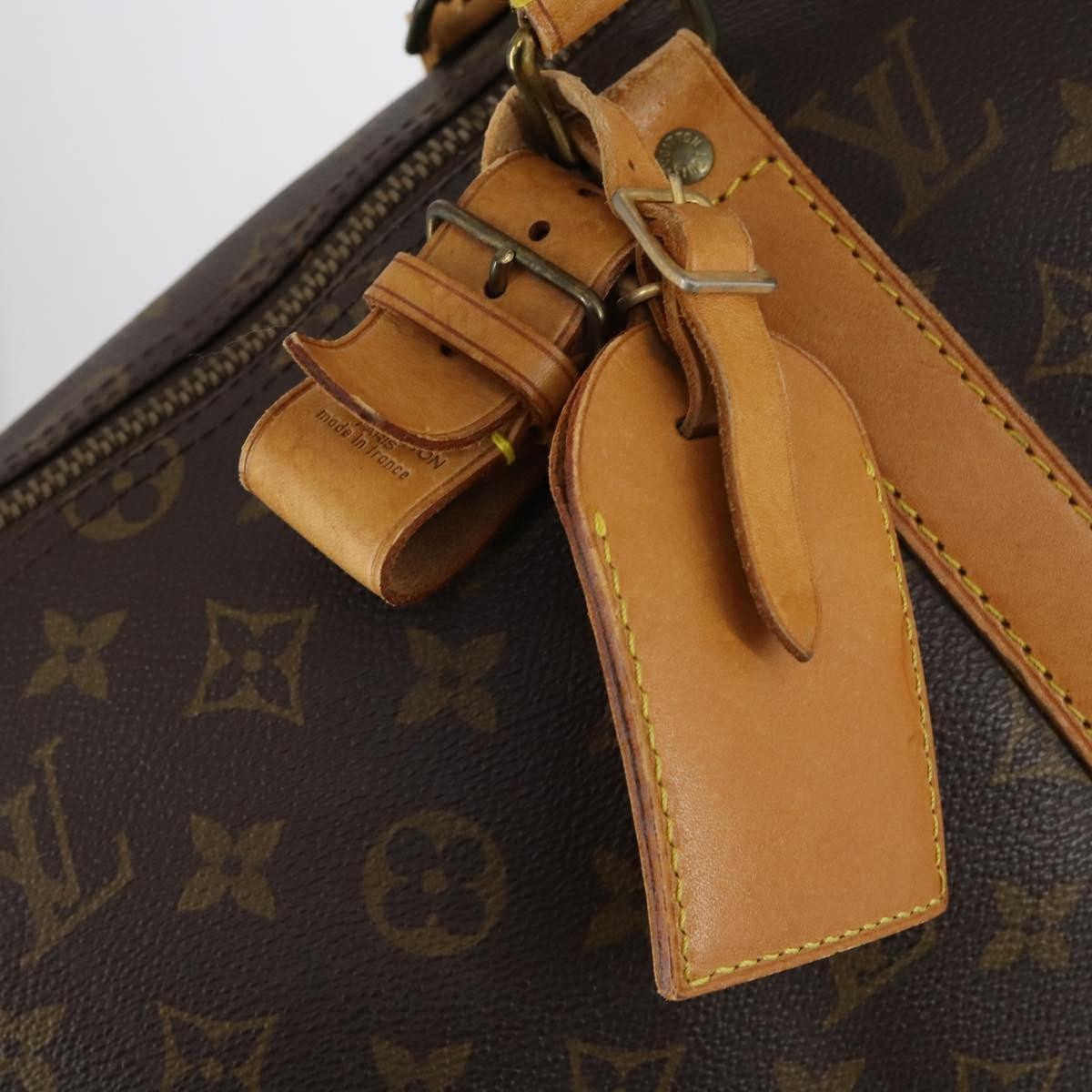 Louis Vuitton Keepall Bag Monogram Canvas Brown Canvas Travel Bag