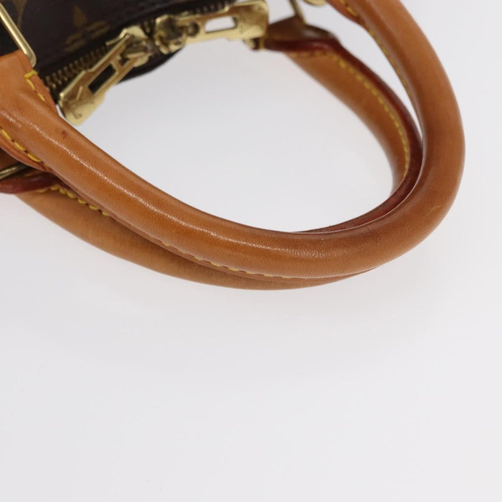 Louis Vuitton Alma Handbag Monogram Canvas Brown Canvas Handbag