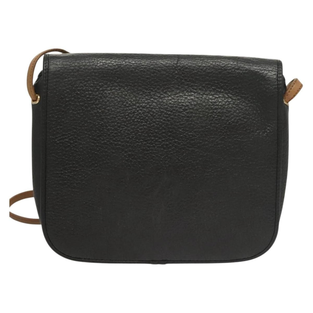 Christian Dior Vintage Trotter Crossbody Bag Leather Black Leather Clutche & Pouche Bag (Pre-Owned)