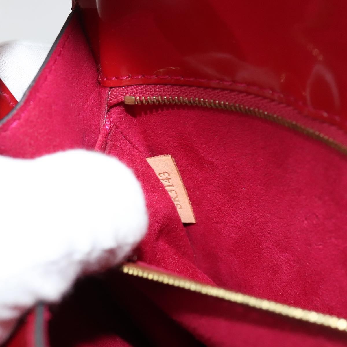 Louis Vuitton Monceau Handbag Vernis Burgundy Patent_Leather Bag