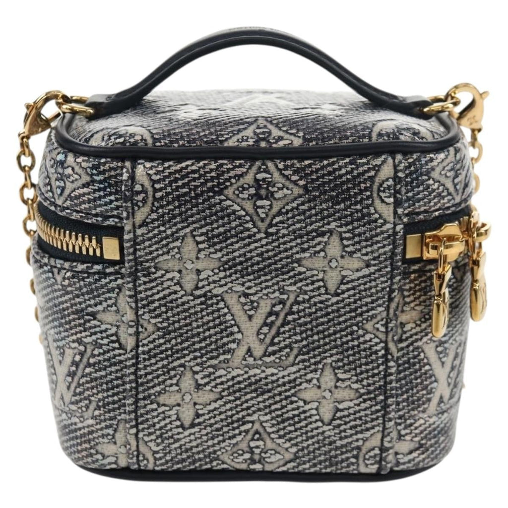 Louis Vuitton Vanity Case Monoglam Jacquard Canvas Navy Canvas Clutche & Pouche Bag