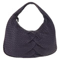 Bottega Veneta Veneta Hobo Pleated Intrecciato Nappa Purple Leather Shoulder Bag Bag