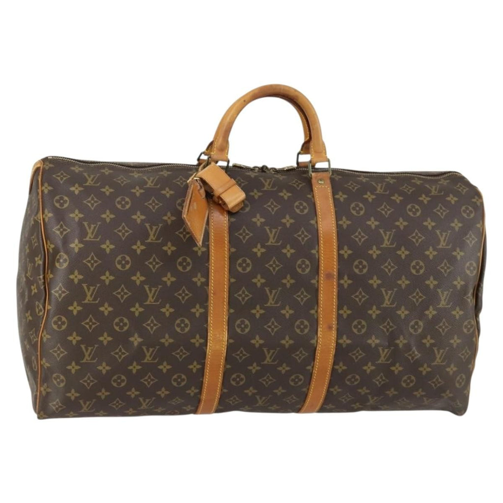 Louis Vuitton Keepall Bag Monogram Canvas Brown Canvas Travel Bag