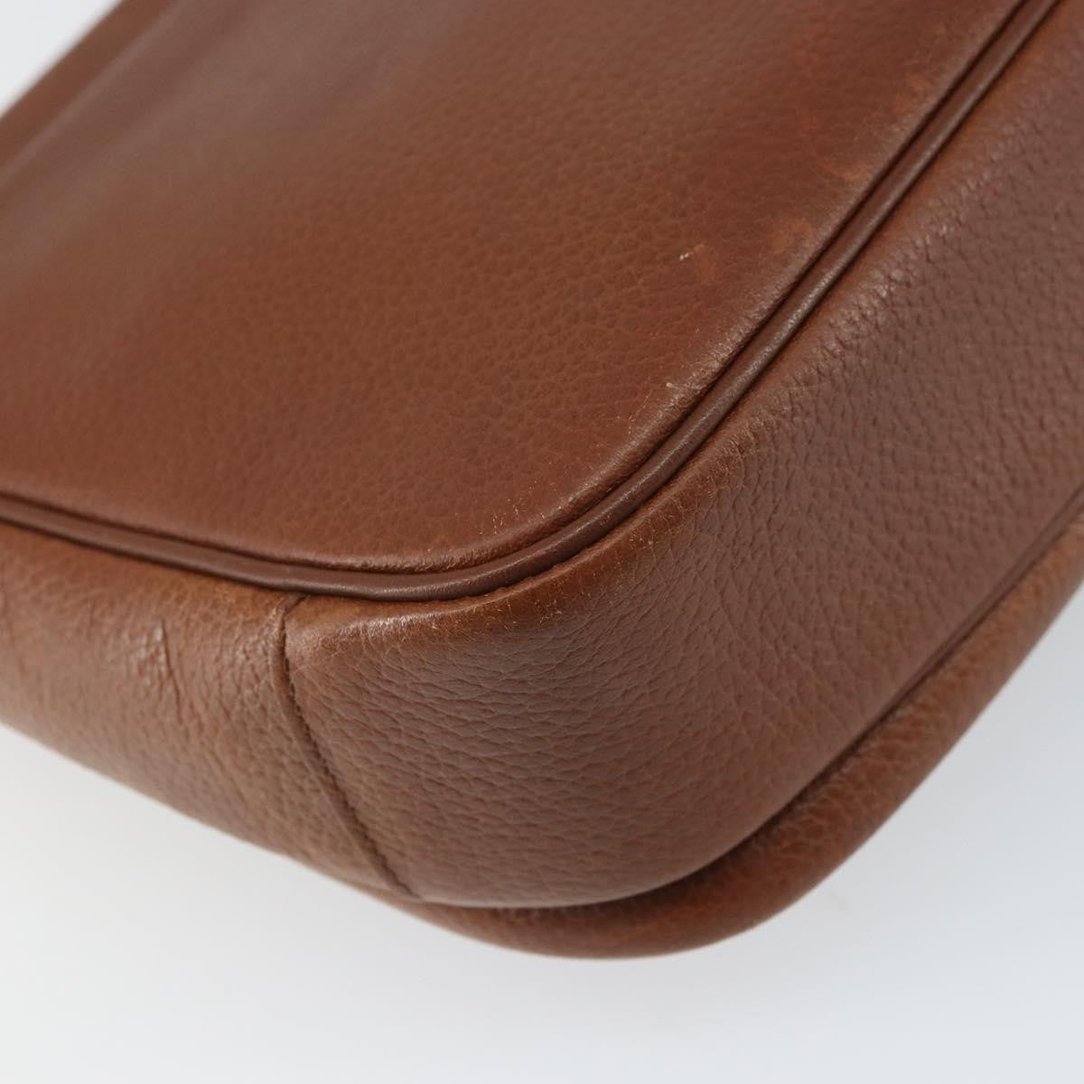 Burberry Vintage Shoulder Bag Leather Brown Leather Shoulder Bag