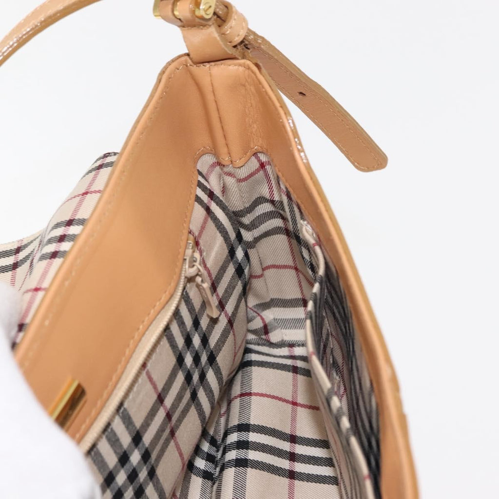 Burberry Shoulder Bag Leather Beige Leather Shoulder Bag