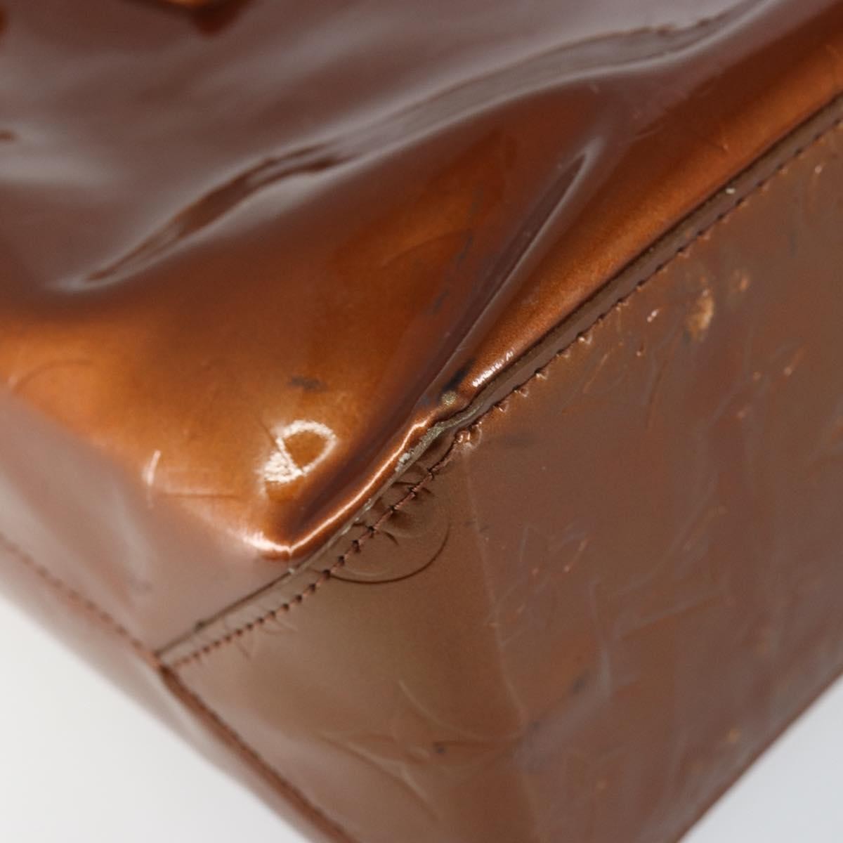 Louis Vuitton Reade Handbag Monogram Vernis Brown Patent_Leather Handbag