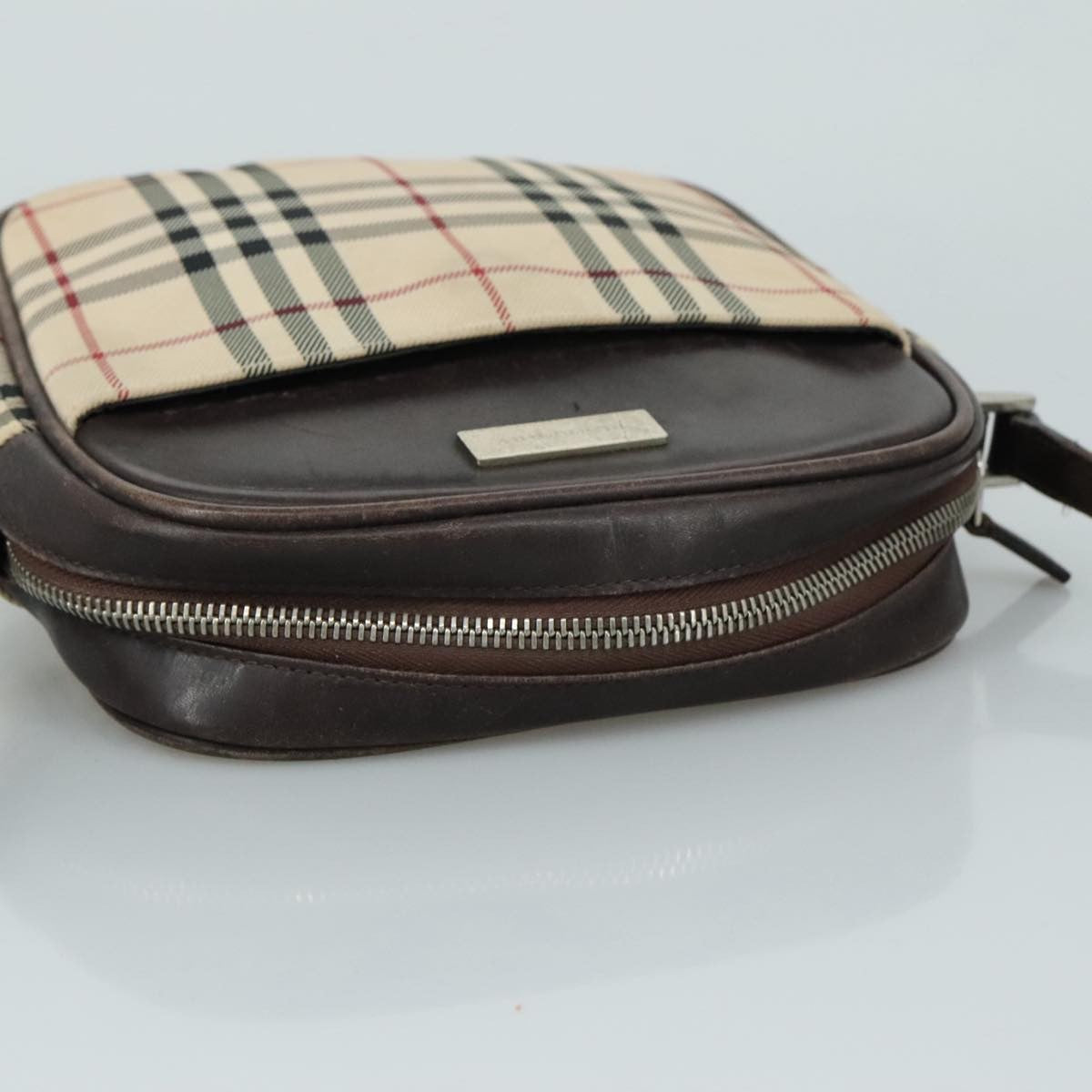 Burberry Nova Check Shoulder Bag Canvas And Leather Beige Canvas Shoulder Bag