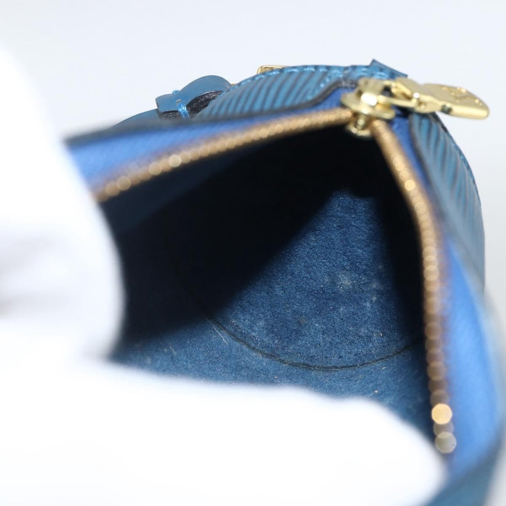 Louis Vuitton Soufflot Pochette Epi Leather Blue Leather Clutche & Pouche Bag