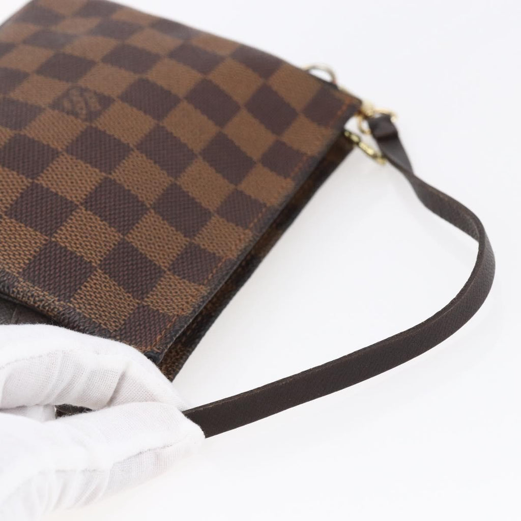 Louis Vuitton Trousse Make Up Bag Damier Canvas Brown Canvas Clutche & Pouche Bag