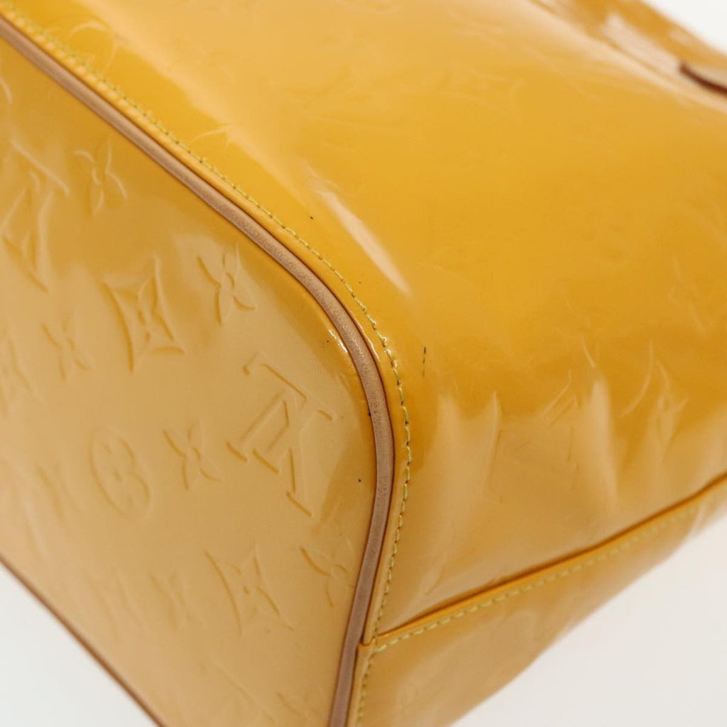 Louis Vuitton Houston Handbag Monogram Vernis Yellow Patent_Leather Bag