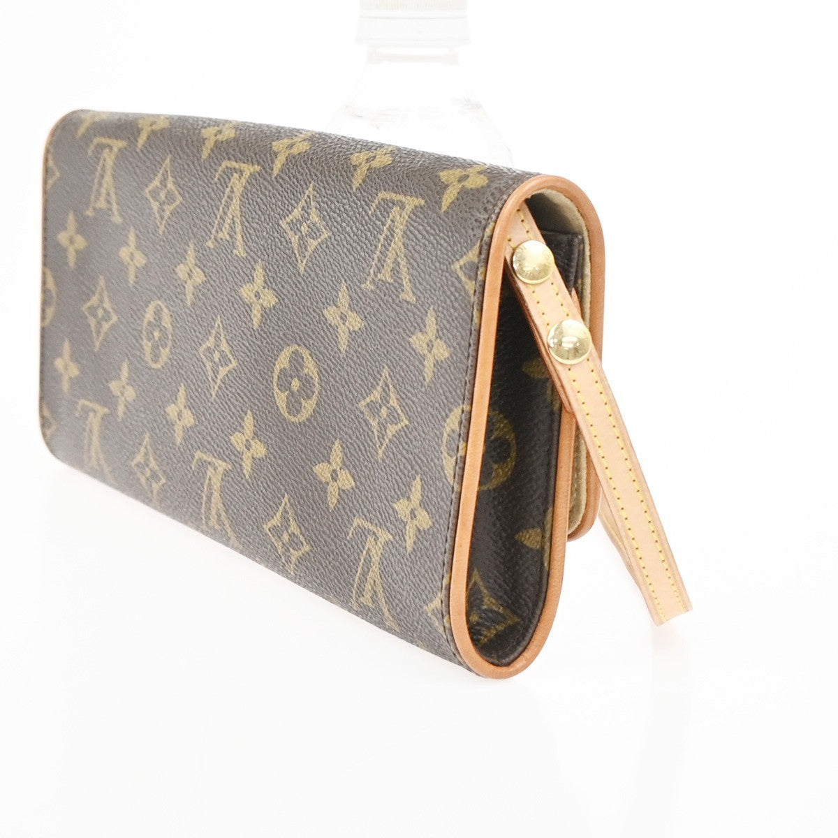 Louis Vuitton Twin Handbag Monogram Canvas Brown Canvas Clutche & Pouche Bag
