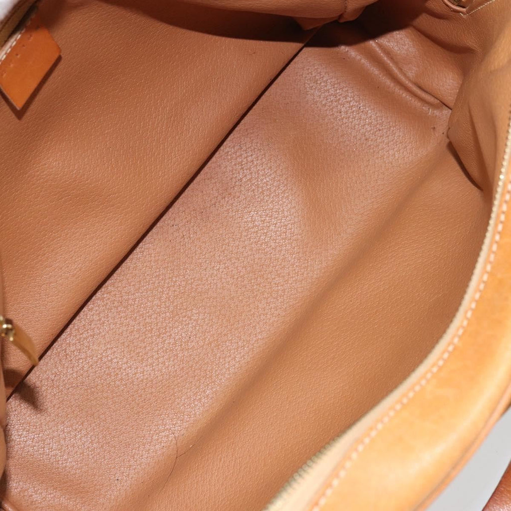 Celine Vintage Macadam Handbag Canvas And Leather Beige Canvas Handbag