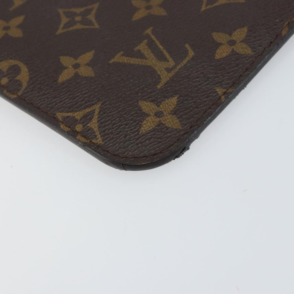 Louis Vuitton Neverfull Pochette Monogram Canvas Brown Canvas Clutche & Pouche Bag