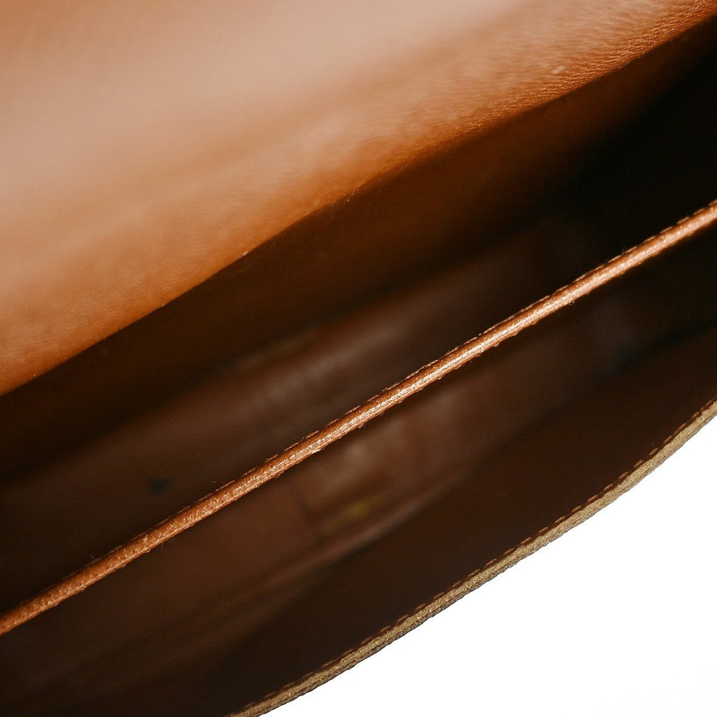 Louis Vuitton Cartouchiere Handbag Monogram Canvas Brown Canvas Shoulder Bag