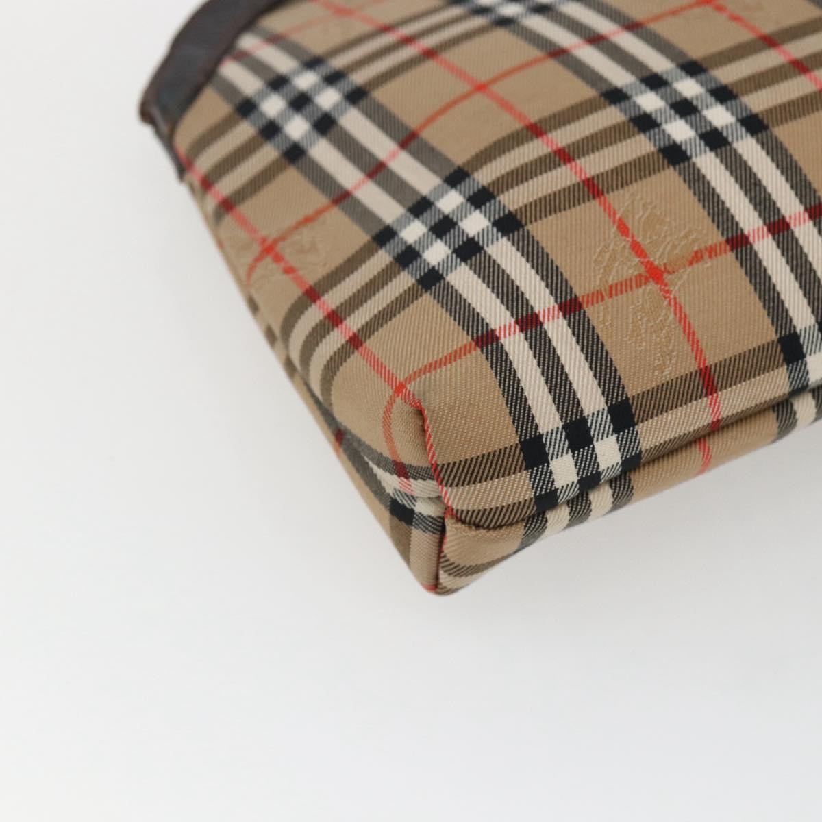 Burberry Nova Check Pochette Canvas Beige Canvas Clutche & Pouche Bag