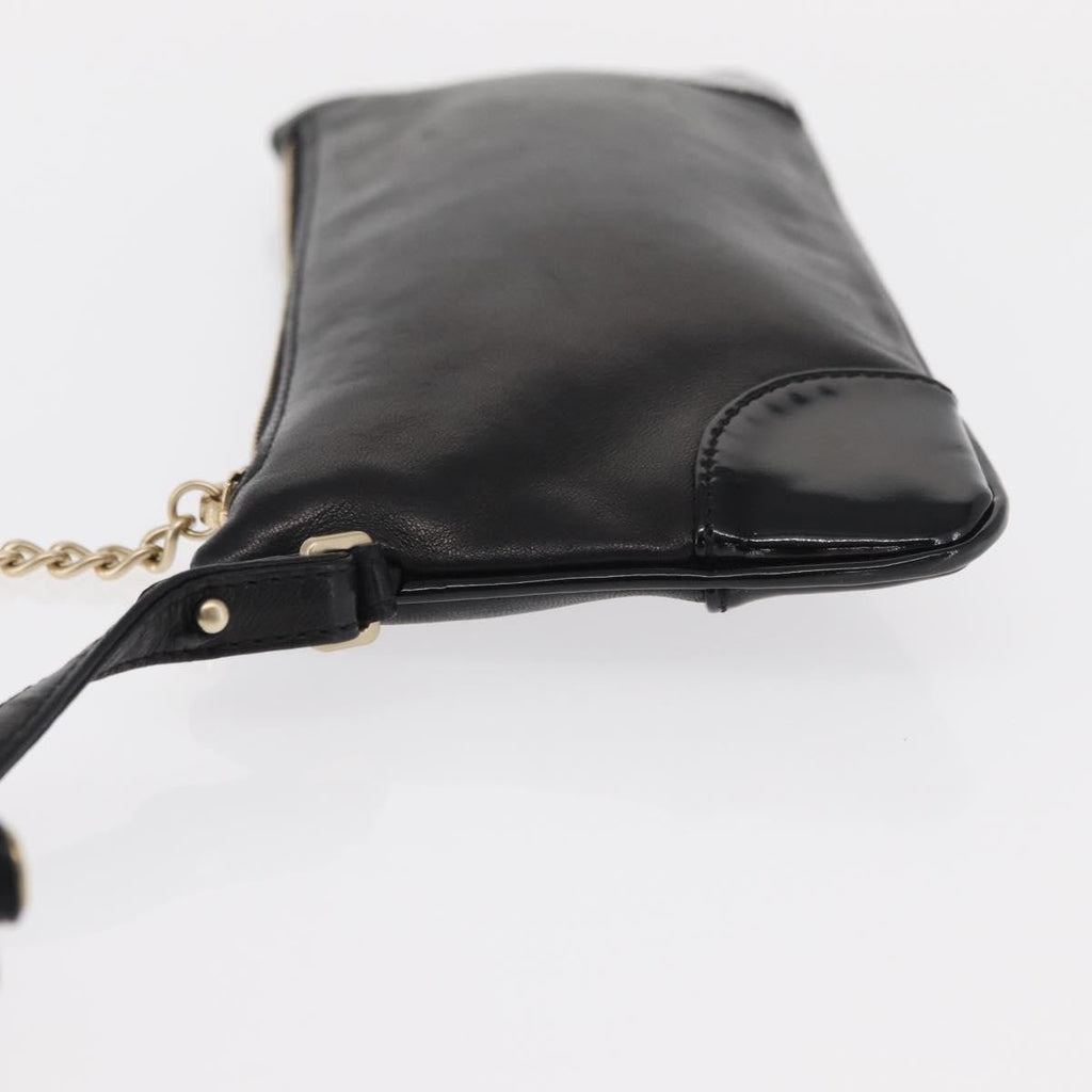 Chanel Camellia Clutch Bag Leather Black Leather Clutche & Pouche Bag