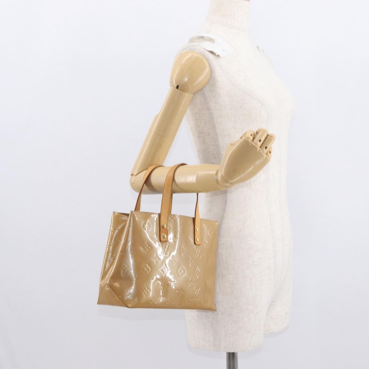 Louis Vuitton Reade Handbag Monogram Vernis Brown Patent_Leather Tote Bag