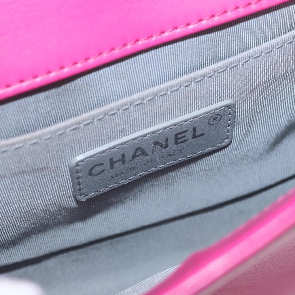 Chanel Boy Flap Bag Quilted Velvet Pink Velvet Shoulder Bag Bag
