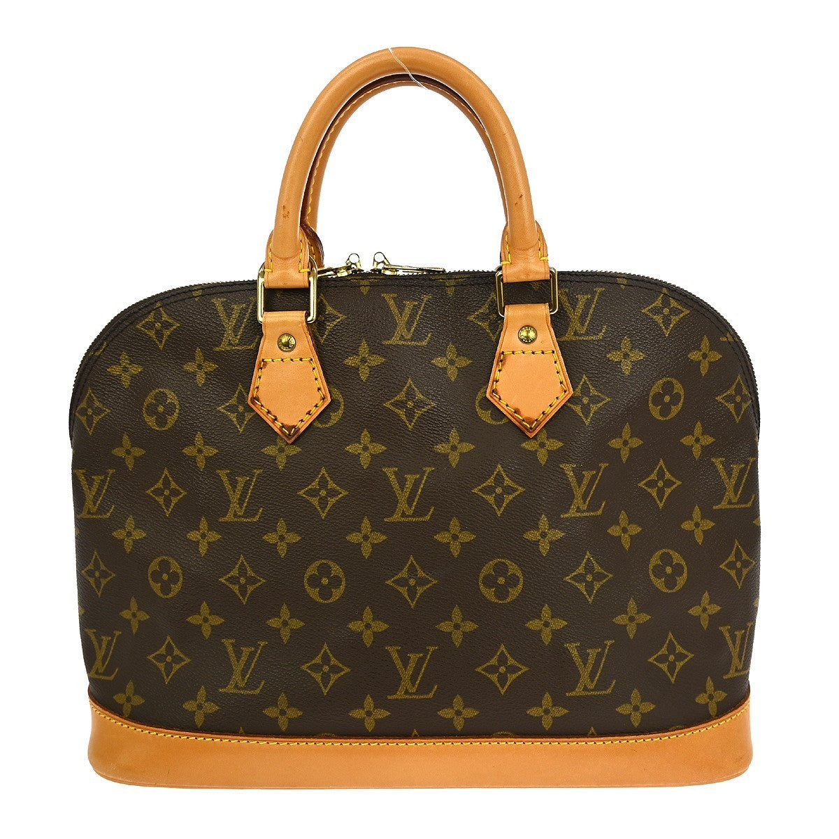 Louis Vuitton Alma Handbag Monogram Canvas Brown Canvas Handbag