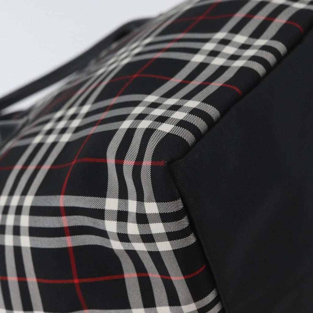 Burberry Nova Check Handbag Nylon Black Nylon Handbag