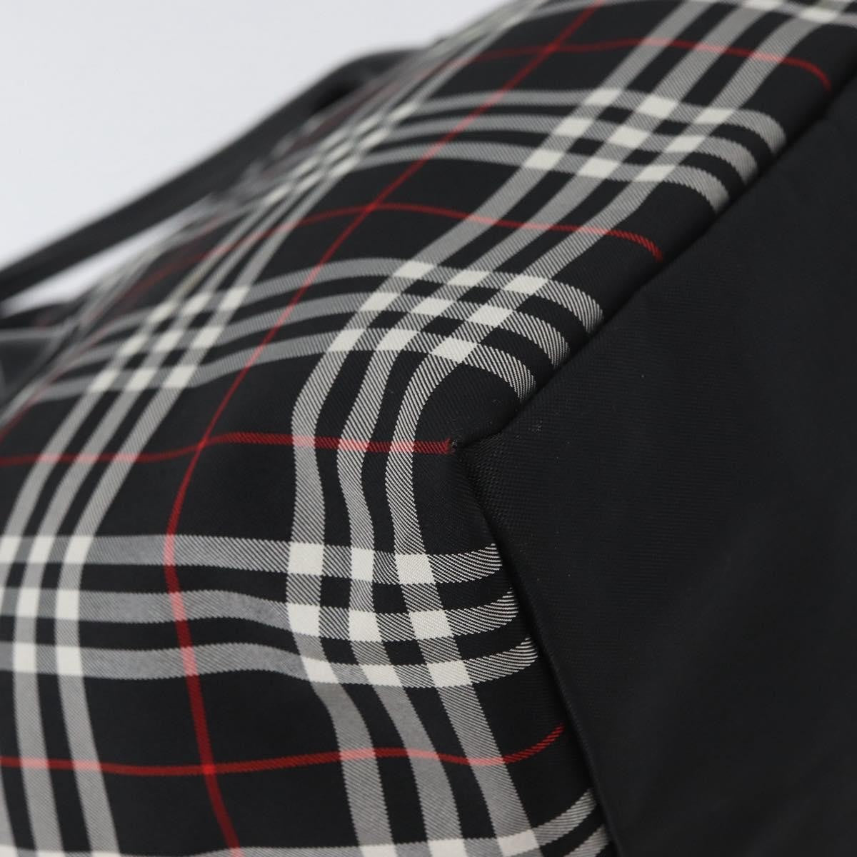 Burberry Nova Check Handbag Nylon Black Nylon Handbag
