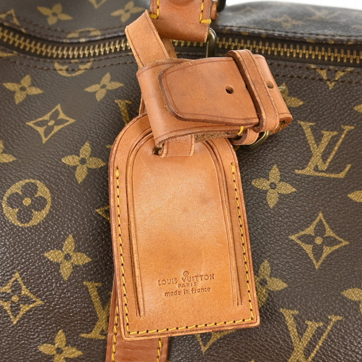 Louis Vuitton Keepall Bag Monogram Canvas Brown Canvas Travel Bag