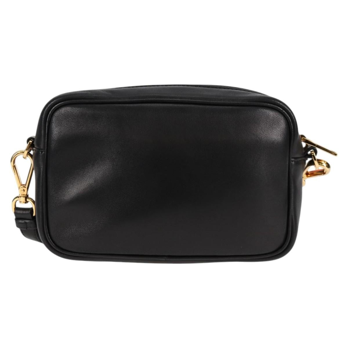 Prada Bow Camera Crossbody Bag Nappa Leather Black Leather Shoulder Bag Bag