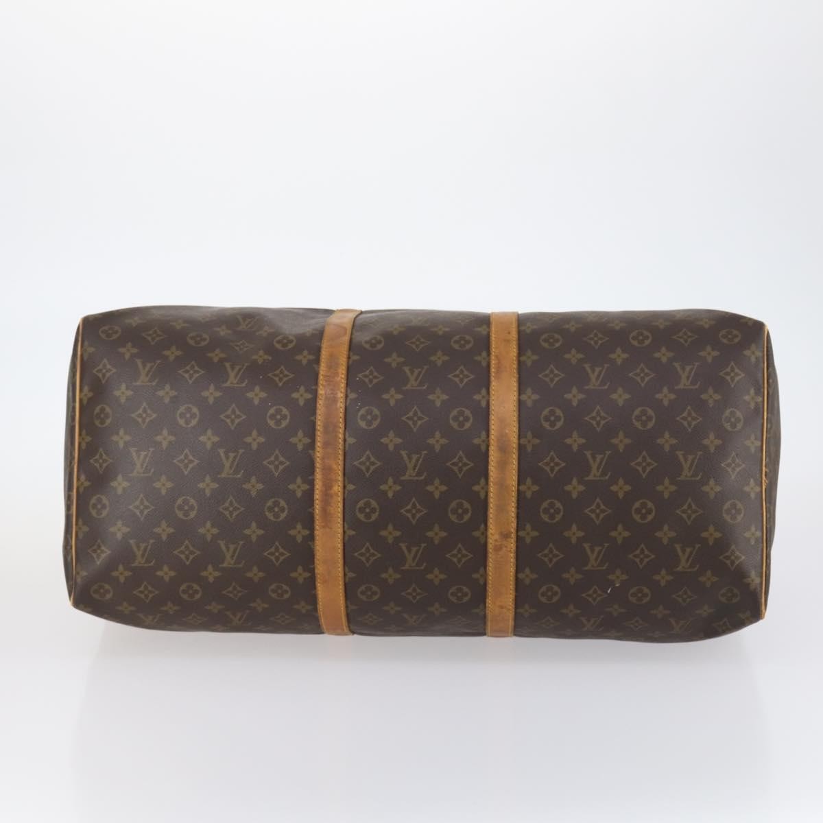 Louis Vuitton Keepall Bag Monogram Canvas Brown Canvas Travel Bag
