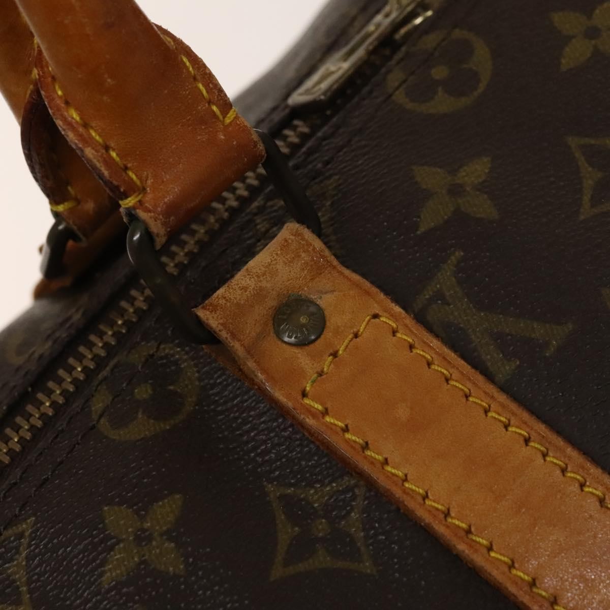 Louis Vuitton Keepall Bag Monogram Canvas Brown Canvas Travel Bag