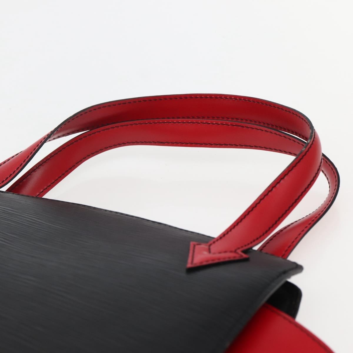 Louis Vuitton Varenne Handbag Epi Leather Black Leather Bag