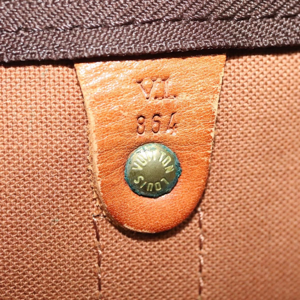 Louis Vuitton Keepall Bag Monogram Canvas Brown Canvas Travel Bag